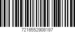 Código de barras (EAN, GTIN, SKU, ISBN): '7216552908197'