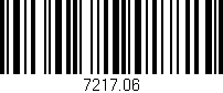 Código de barras (EAN, GTIN, SKU, ISBN): '7217.06'