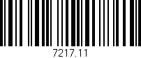 Código de barras (EAN, GTIN, SKU, ISBN): '7217.11'