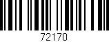 Código de barras (EAN, GTIN, SKU, ISBN): '72170'