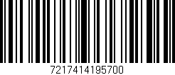 Código de barras (EAN, GTIN, SKU, ISBN): '7217414195700'