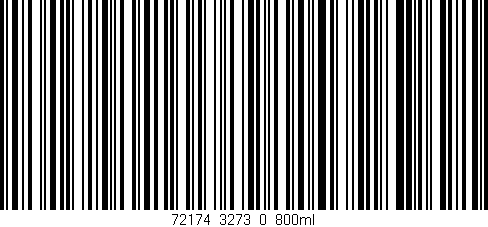 Código de barras (EAN, GTIN, SKU, ISBN): '72174_3273_0_800ml'
