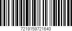 Código de barras (EAN, GTIN, SKU, ISBN): '7219159721640'