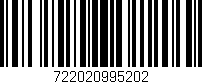 Código de barras (EAN, GTIN, SKU, ISBN): '722020995202'