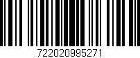 Código de barras (EAN, GTIN, SKU, ISBN): '722020995271'