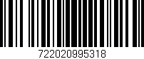 Código de barras (EAN, GTIN, SKU, ISBN): '722020995318'
