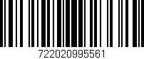 Código de barras (EAN, GTIN, SKU, ISBN): '722020995561'