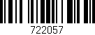 Código de barras (EAN, GTIN, SKU, ISBN): '722057'