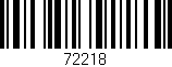 Código de barras (EAN, GTIN, SKU, ISBN): '72218'
