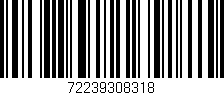 Código de barras (EAN, GTIN, SKU, ISBN): '72239308318'