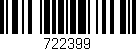 Código de barras (EAN, GTIN, SKU, ISBN): '722399'