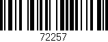 Código de barras (EAN, GTIN, SKU, ISBN): '72257'