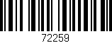 Código de barras (EAN, GTIN, SKU, ISBN): '72259'