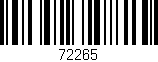 Código de barras (EAN, GTIN, SKU, ISBN): '72265'
