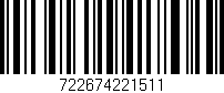 Código de barras (EAN, GTIN, SKU, ISBN): '722674221511'