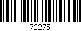 Código de barras (EAN, GTIN, SKU, ISBN): '72275'