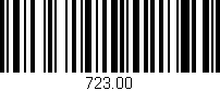 Código de barras (EAN, GTIN, SKU, ISBN): '723.00'