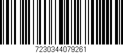 Código de barras (EAN, GTIN, SKU, ISBN): '7230344079261'