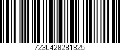 Código de barras (EAN, GTIN, SKU, ISBN): '7230428281825'