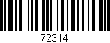 Código de barras (EAN, GTIN, SKU, ISBN): '72314'