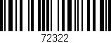 Código de barras (EAN, GTIN, SKU, ISBN): '72322'
