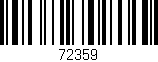 Código de barras (EAN, GTIN, SKU, ISBN): '72359'