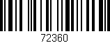 Código de barras (EAN, GTIN, SKU, ISBN): '72360'