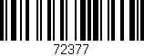 Código de barras (EAN, GTIN, SKU, ISBN): '72377'