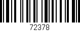 Código de barras (EAN, GTIN, SKU, ISBN): '72378'