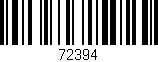 Código de barras (EAN, GTIN, SKU, ISBN): '72394'
