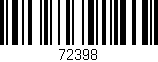 Código de barras (EAN, GTIN, SKU, ISBN): '72398'