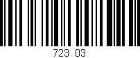Código de barras (EAN, GTIN, SKU, ISBN): '723/03'