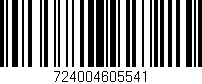 Código de barras (EAN, GTIN, SKU, ISBN): '724004605541'