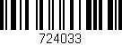 Código de barras (EAN, GTIN, SKU, ISBN): '724033'
