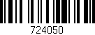Código de barras (EAN, GTIN, SKU, ISBN): '724050'