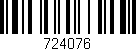 Código de barras (EAN, GTIN, SKU, ISBN): '724076'