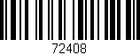 Código de barras (EAN, GTIN, SKU, ISBN): '72408'