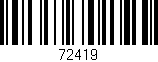 Código de barras (EAN, GTIN, SKU, ISBN): '72419'
