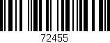 Código de barras (EAN, GTIN, SKU, ISBN): '72455'