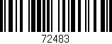 Código de barras (EAN, GTIN, SKU, ISBN): '72483'