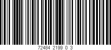 Código de barras (EAN, GTIN, SKU, ISBN): '72484_2199_0_3'