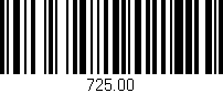 Código de barras (EAN, GTIN, SKU, ISBN): '725.00'