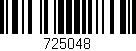 Código de barras (EAN, GTIN, SKU, ISBN): '725048'