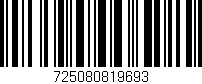 Código de barras (EAN, GTIN, SKU, ISBN): '725080819693'