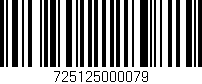 Código de barras (EAN, GTIN, SKU, ISBN): '725125000079'