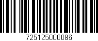 Código de barras (EAN, GTIN, SKU, ISBN): '725125000086'