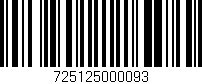 Código de barras (EAN, GTIN, SKU, ISBN): '725125000093'