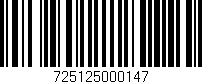 Código de barras (EAN, GTIN, SKU, ISBN): '725125000147'