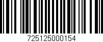 Código de barras (EAN, GTIN, SKU, ISBN): '725125000154'