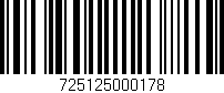 Código de barras (EAN, GTIN, SKU, ISBN): '725125000178'